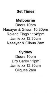 JAMIE XX · Handsome Tours