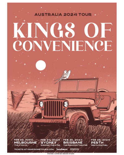 KINGS OF CONVENIENCE Handsome Tours   KOC AU24 NAT 4X5 400x500 